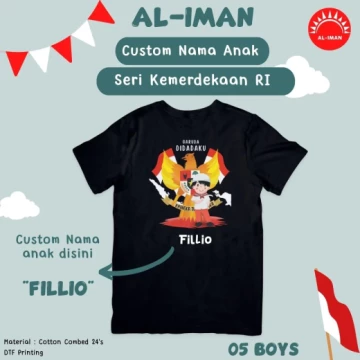 Kaos Anak Al-Iman Seri Cinta Indonesia - BOYS05