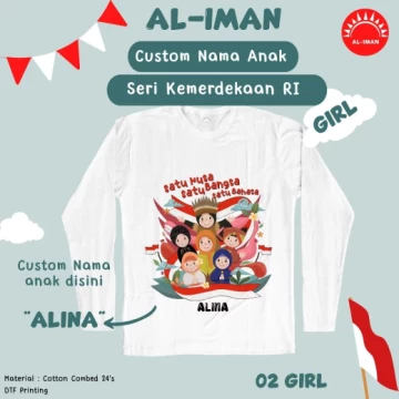 Kaos Anak Al-Iman Seri Cinta Indonesia - GIRLS02