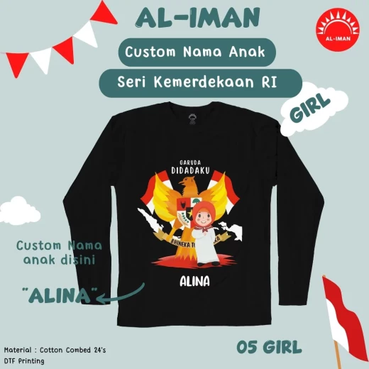 Kaos Anak Al-Iman Seri Cinta Indonesia - GIRLS05