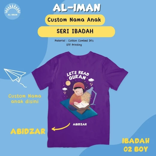 Kaos Anak Al-Iman Seri Ibadah - BOY02