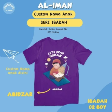 Kaos Anak Al-Iman Seri Ibadah - BOY02