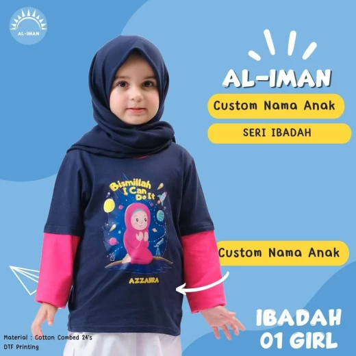 Kaos Anak Al-Iman Seri Ibadah - GIRL01