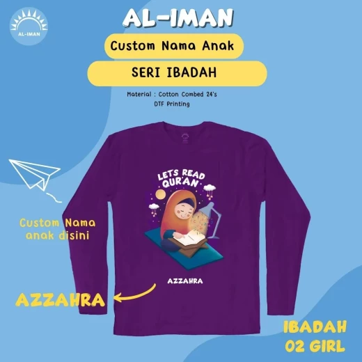Kaos Anak Al-Iman Seri Ibadah - GIRL02