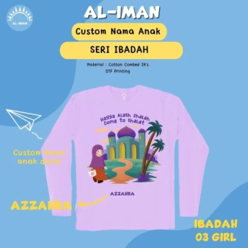 Kaos Anak Al-Iman Seri Ibadah - GIRL03
