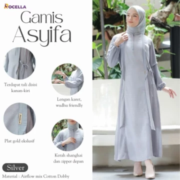 Rocella Gamis Asyifa Silver