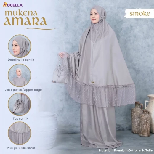 Rocella Mukena Amara Smoke