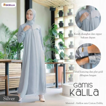 Rocella Gamis Kalila Silver