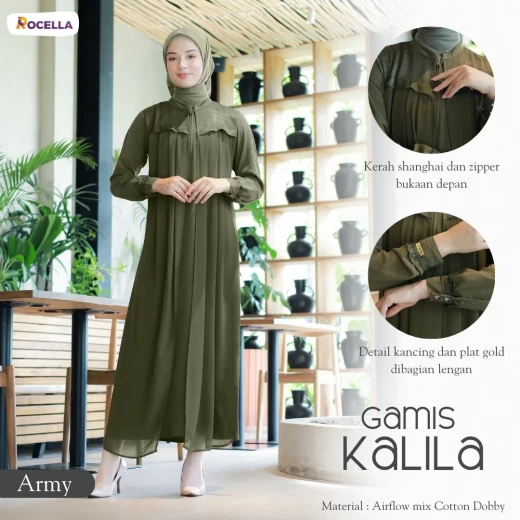 Rocella Gamis Kalila Army
