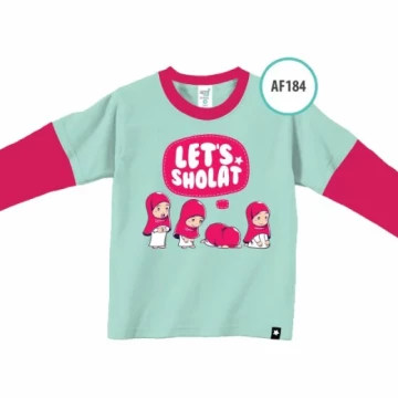Kaos Anak Afrakids Let's Sholat - AF184