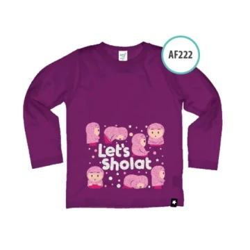Kaos Anak Afrakids Let's Sholat - AF222