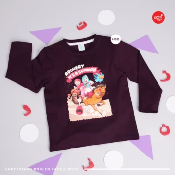 Kaos Anak Afrakids Archery It's a Sunnah Lengan Panjang - AF243