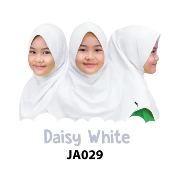 Jilbab Anak Afrakids - Daisy White